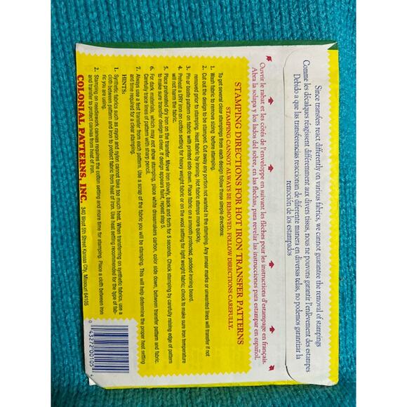 Aunt Marthas iron on transfers 3751 flower basket butterfly floral border - Picture 2 of 2